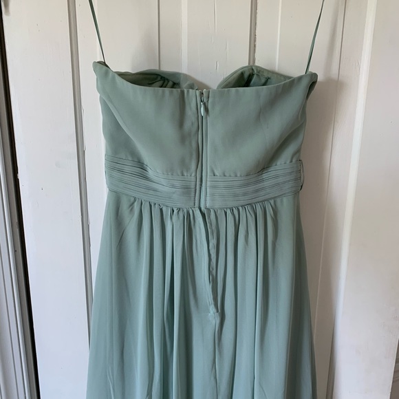 Bridesmaid’s dress. Birdy grey. Sage green color. Size small, fits like a 4. - Picture 5 of 10